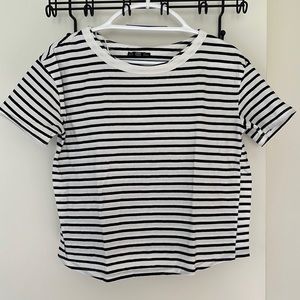 EUC Zara striped shirt size medium womens